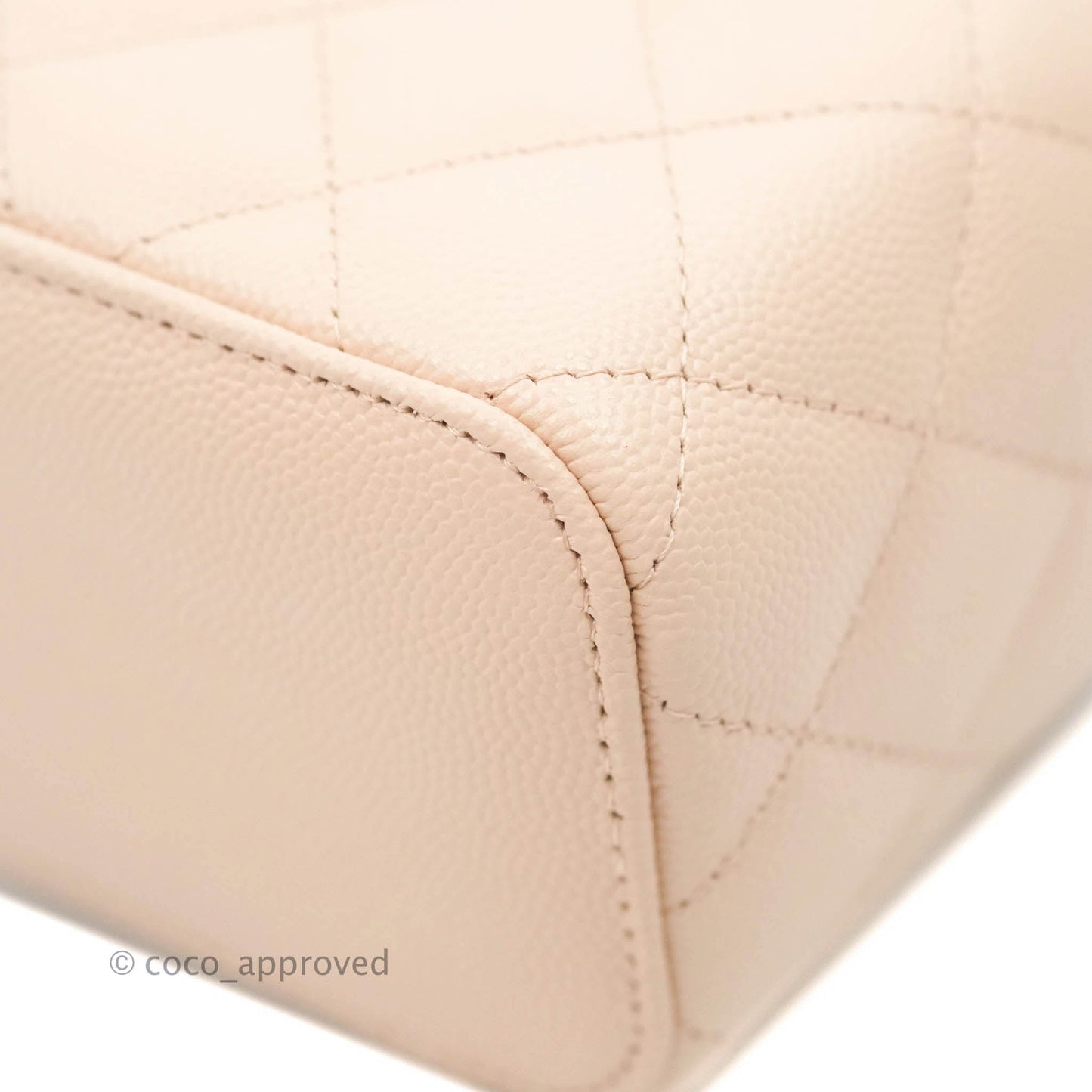 Chanel Classic Mini Vanity With Chain Light Pink Caviar Gold Hardware