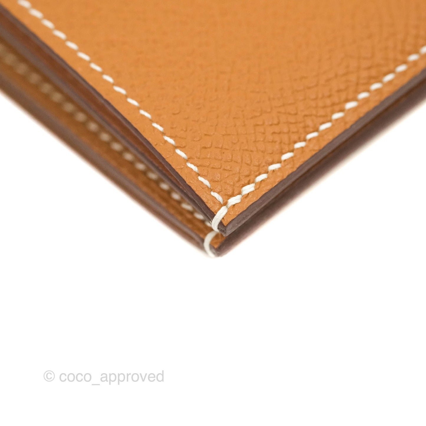 Hermes Bearn Wallet Gold Epsom Palladium Hardware