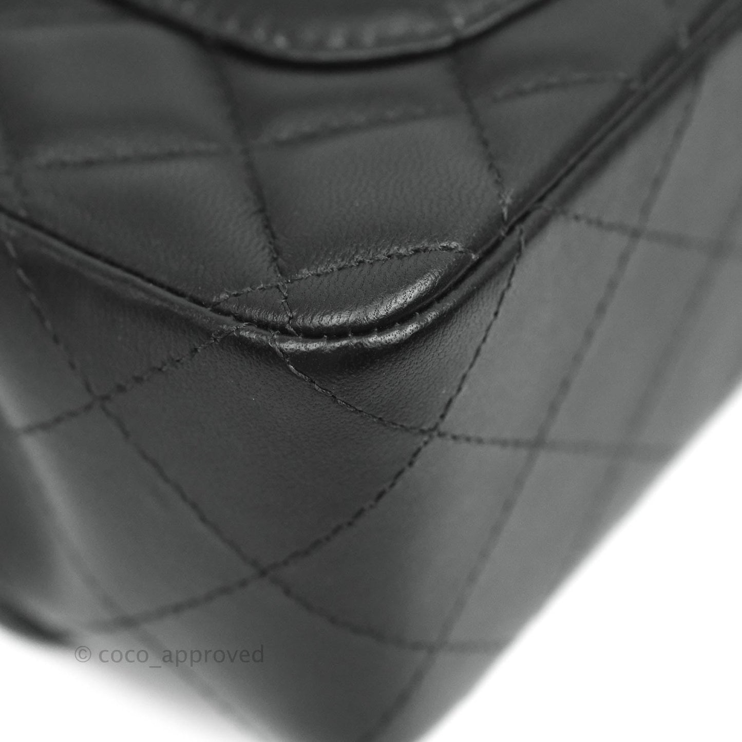 Chanel Quilted Mini Rectangular Lambskin Black Gold Hardware