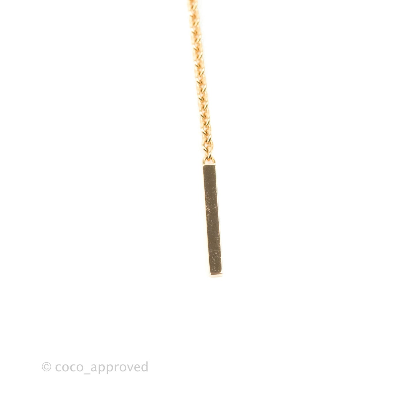 Hermes Ever Chaine D'Ancre Pendant Necklace Rose Gold