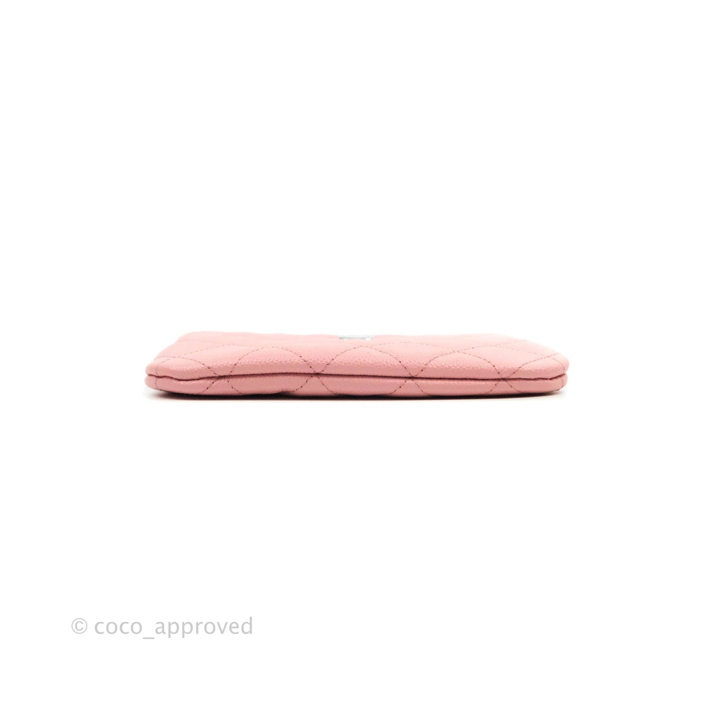 Chanel Mini Quilted O Case Pink Caviar Gold Hardware