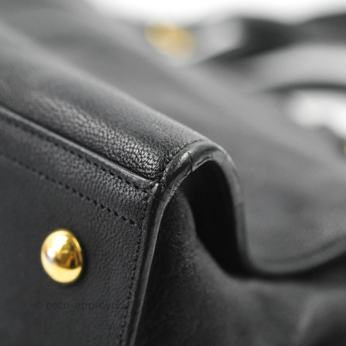Saint Laurent Cabas Chyc Dark Navy Gold Hardware