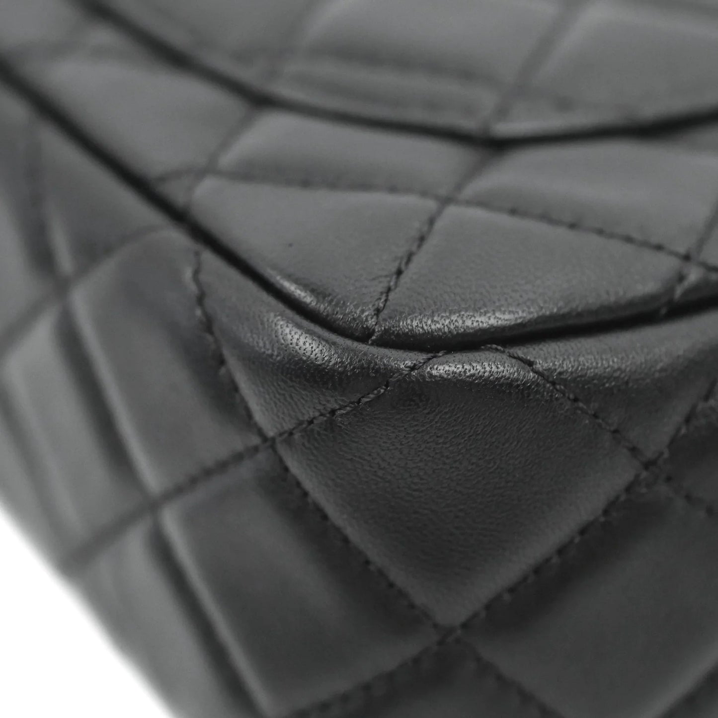 Chanel Mini Rectangular Pearl Crush Quilted Black Lambskin Aged Gold Hardware
