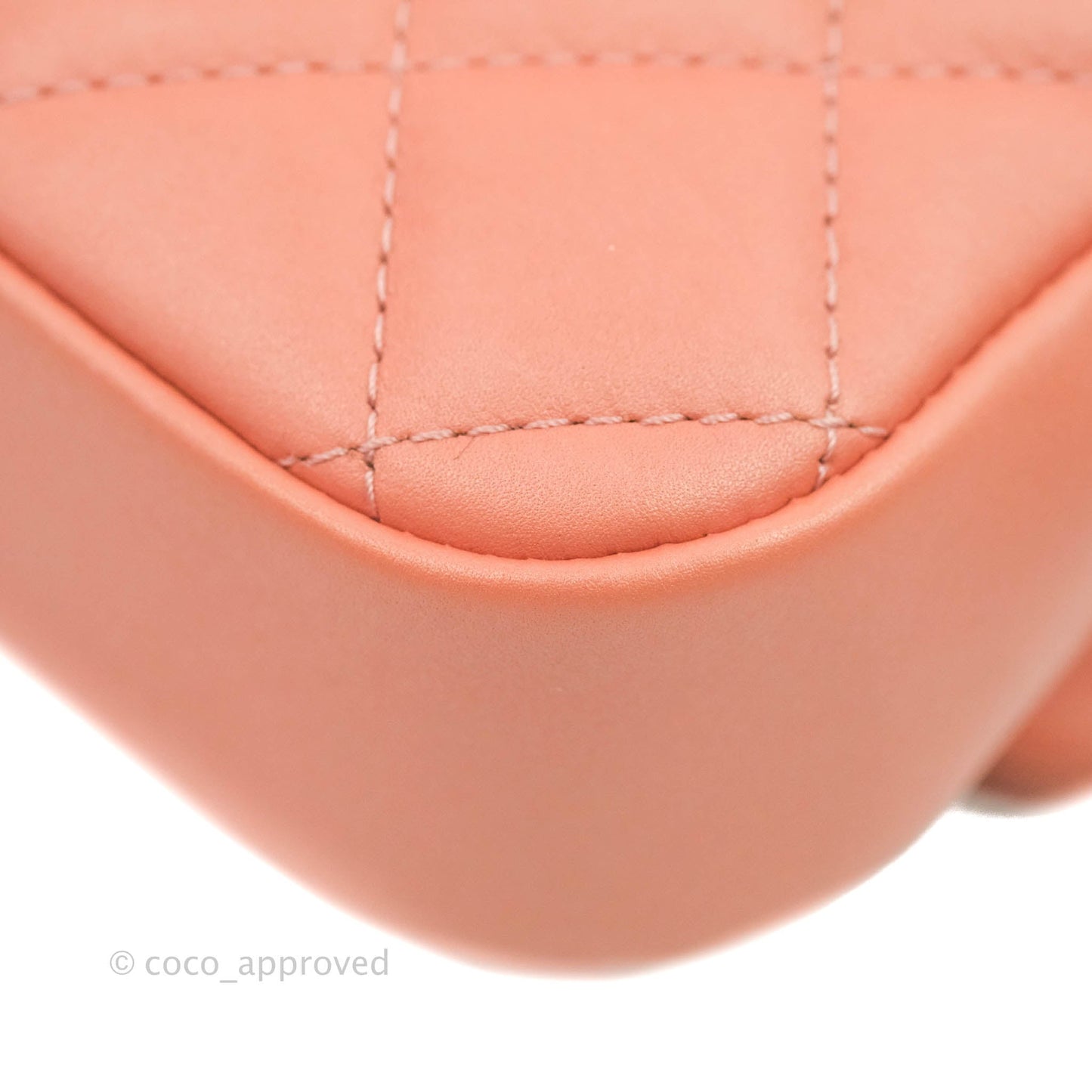Chanel Mini Flap Bag With Top Handle Pink Lambskin Gold Hardware 20C