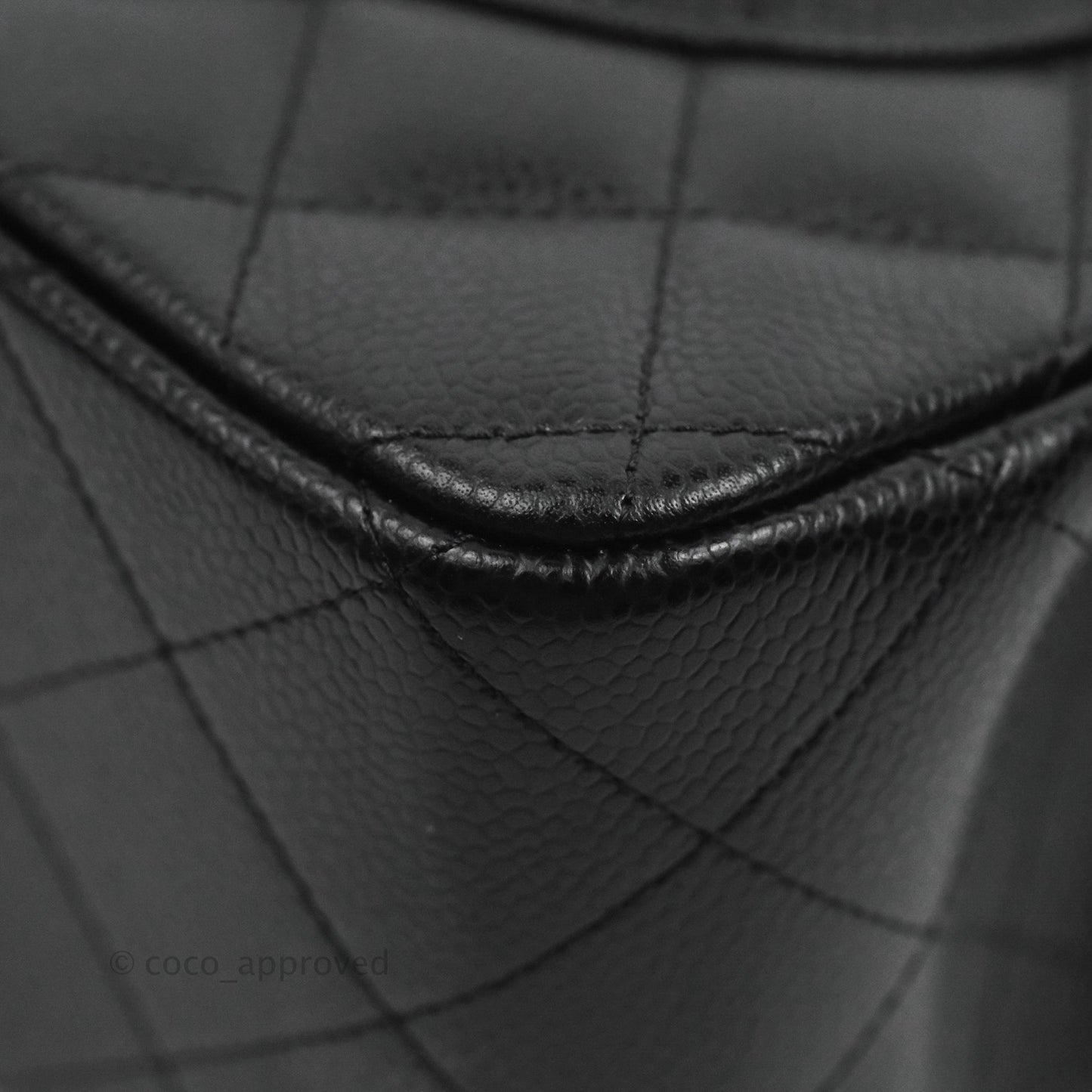 Chanel Jumbo Double Flap Black Caviar Silver Hardware⁣⁣