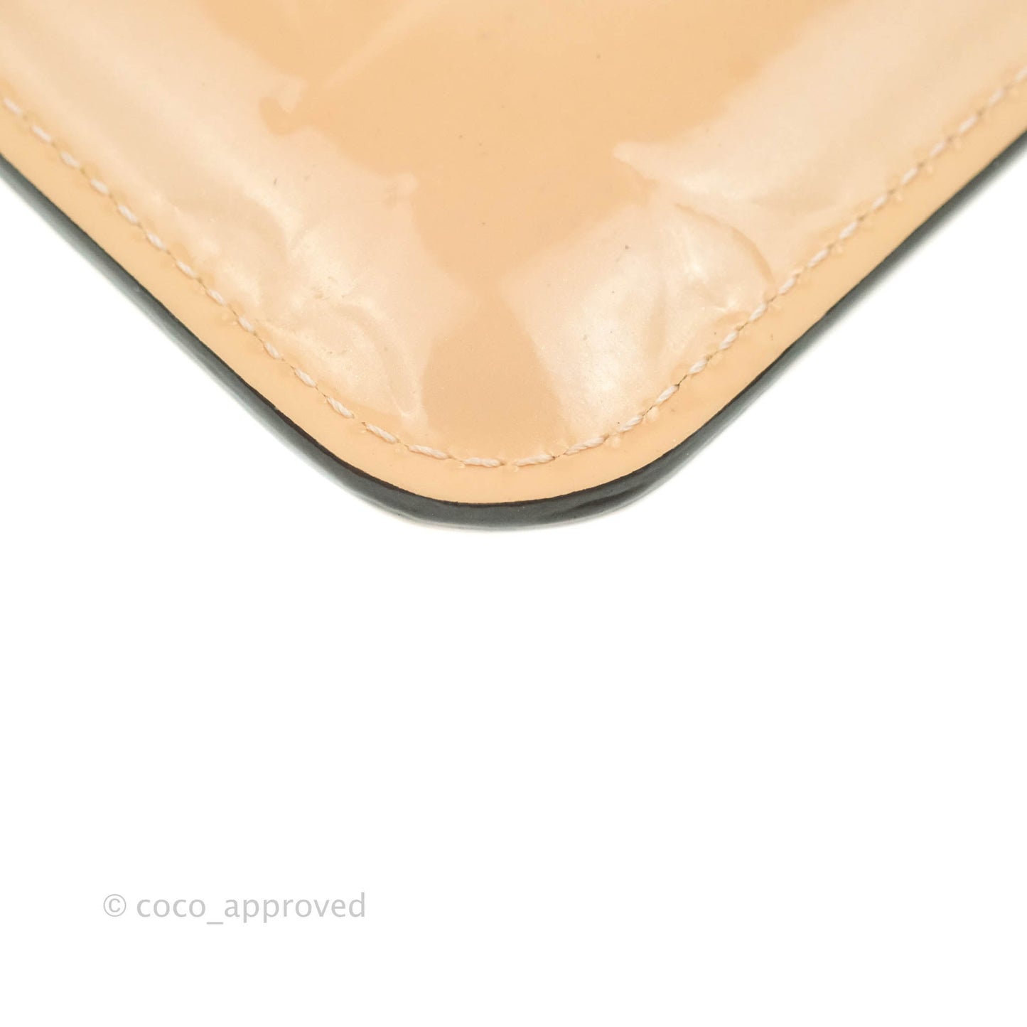 Louis Vuitton Pink Patent Key Pouch Gold Hardware