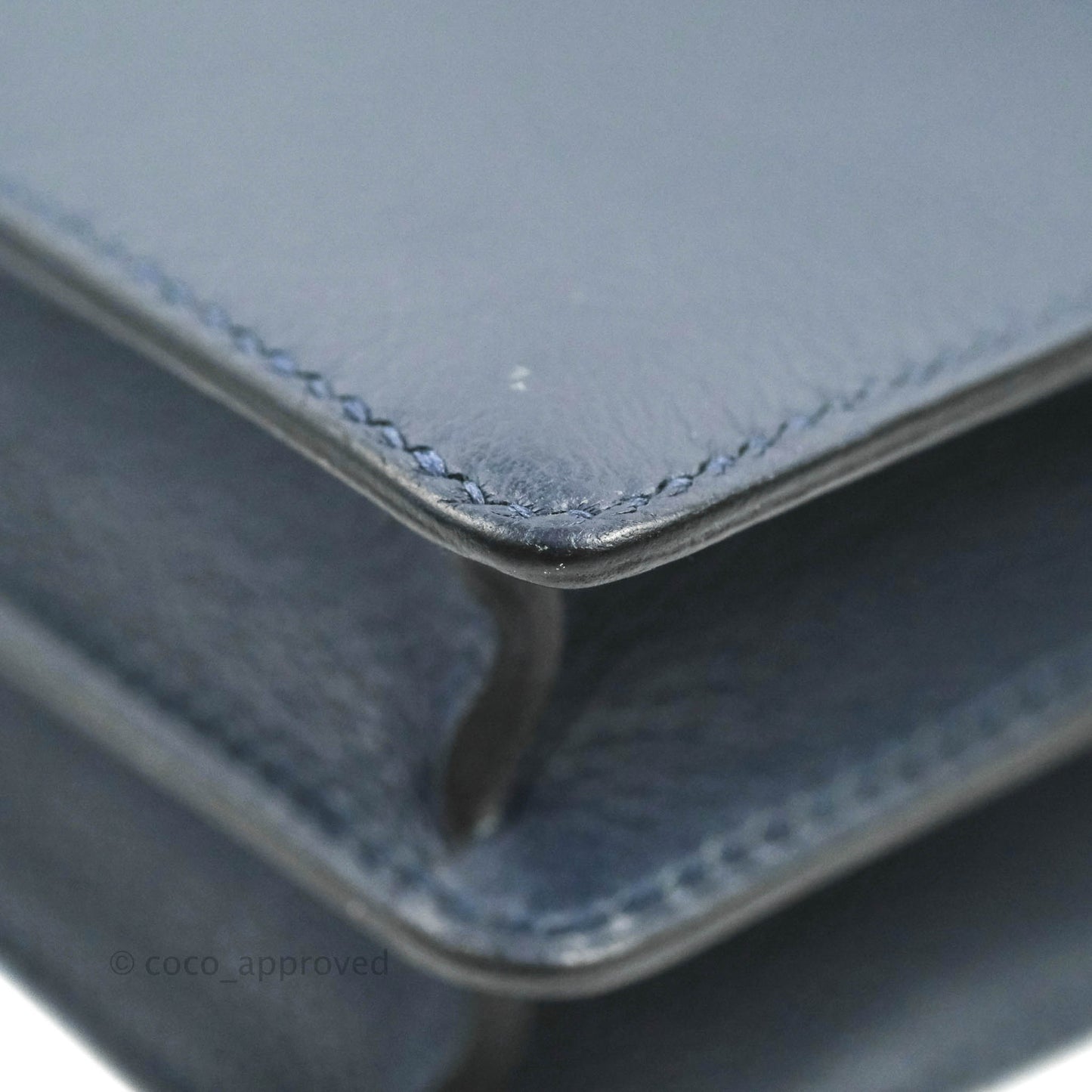 Hermès Roulis Mini 18 Bleu Nuit Evercolor Palladium Hardware