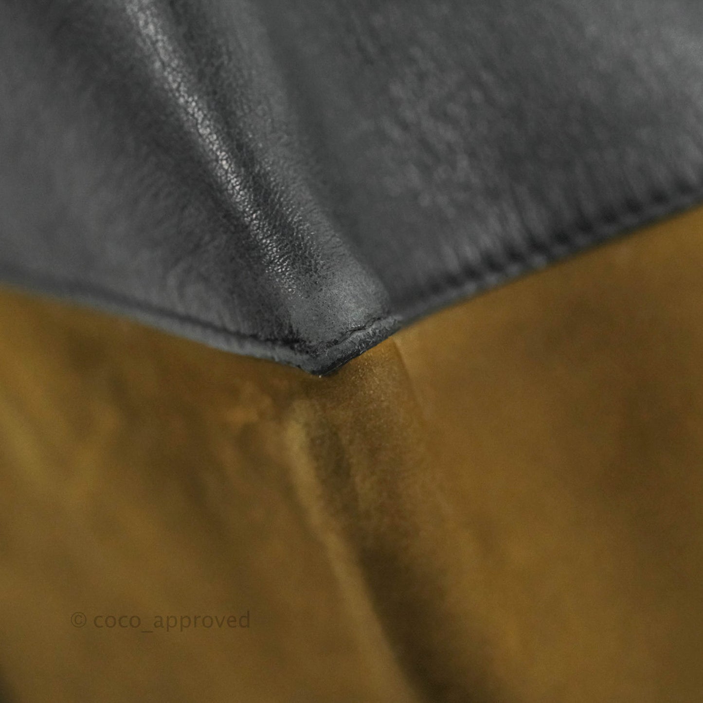 Celine Large Cabas Phantom Brown Suede Black Calfskin