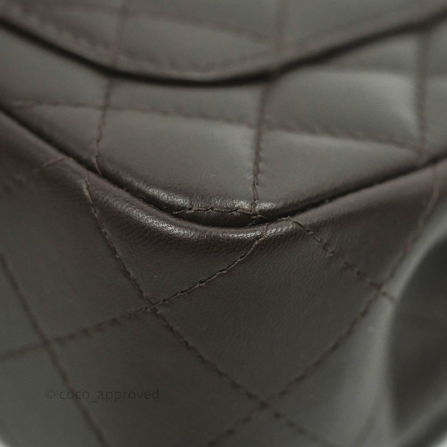 Chanel Quilted Mini Rectangular Chocolate Brown Lambskin Gold Hardware