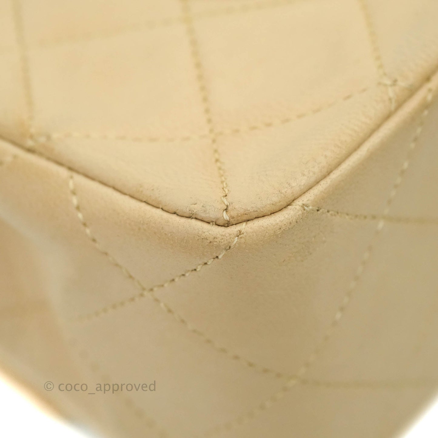 Chanel Classic Vintage Small Flap Beige Lambskin 24K Gold Hardware
