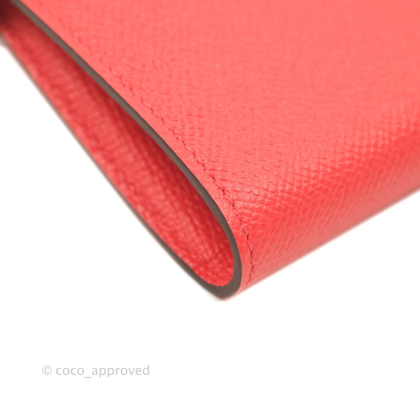 Hermès Kelly Wallet Red Epsom Palladium Hardware