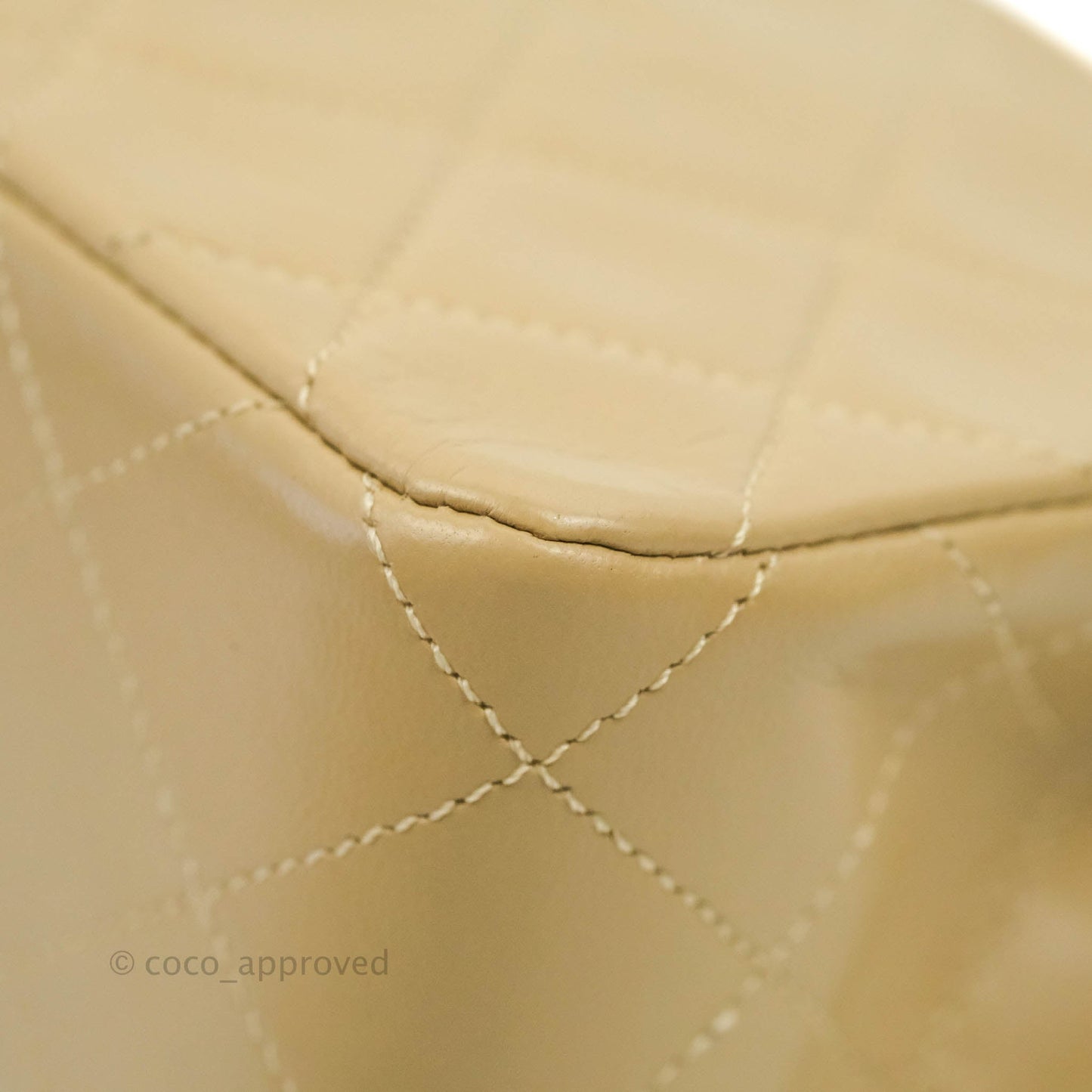 Chanel Vintage Small Single Full Flap Bag Beige Lambskin 24K Gold Hardware