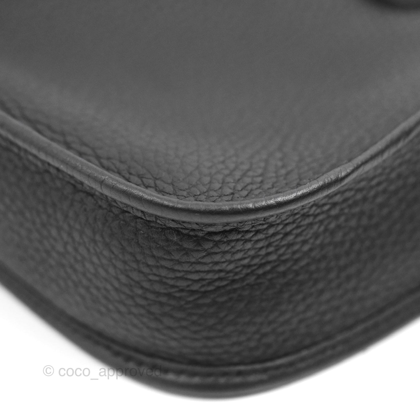 Hermès Mini Evelyne 16 Black Clemence Gold Hardware