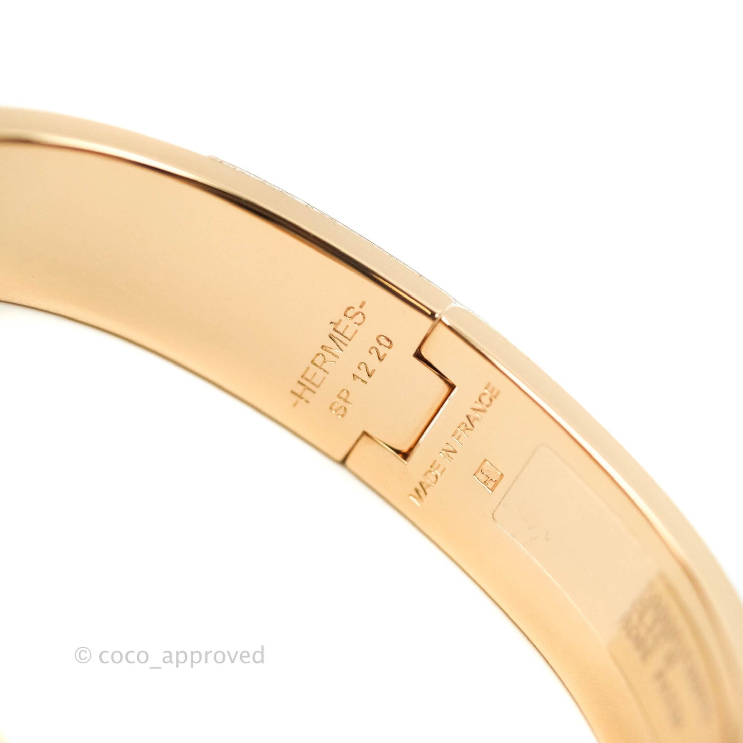 Hermès Clic H Bracelet Rose Patch PM