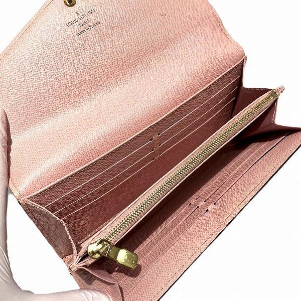 Louis Vuitton Monogram Wallet Rose Ballerine M62235
