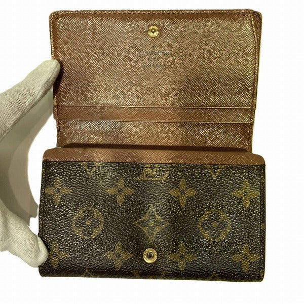 Louis Vuitton Monogram Portomone Bie Tresor Wallet M61730