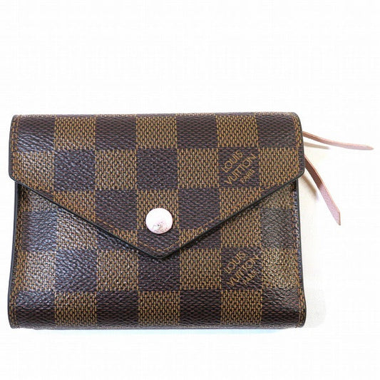 Louis Vuitton Damier Ebene Canvas Victorine Wallet N61700