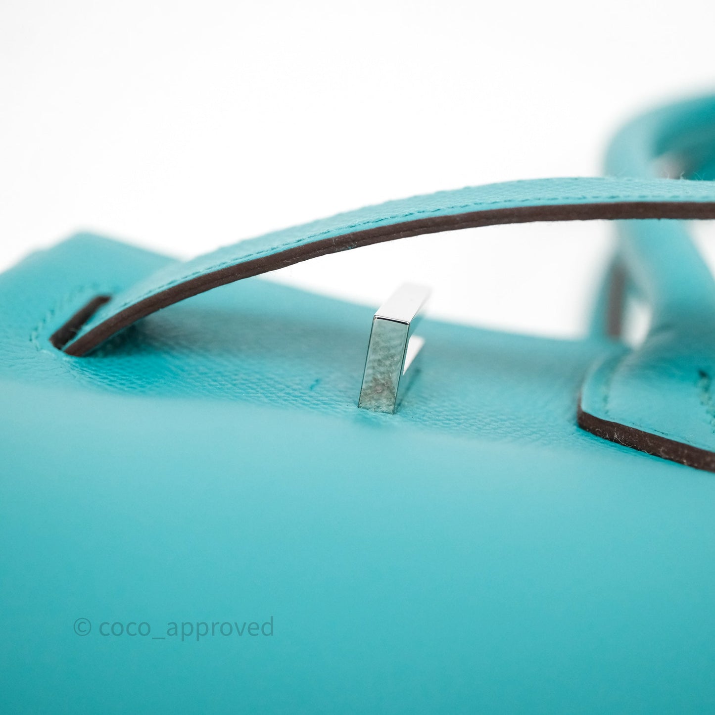 Hermès Birkin 30 Retourne Vert Verone U1 Epsom Palladium Hardware