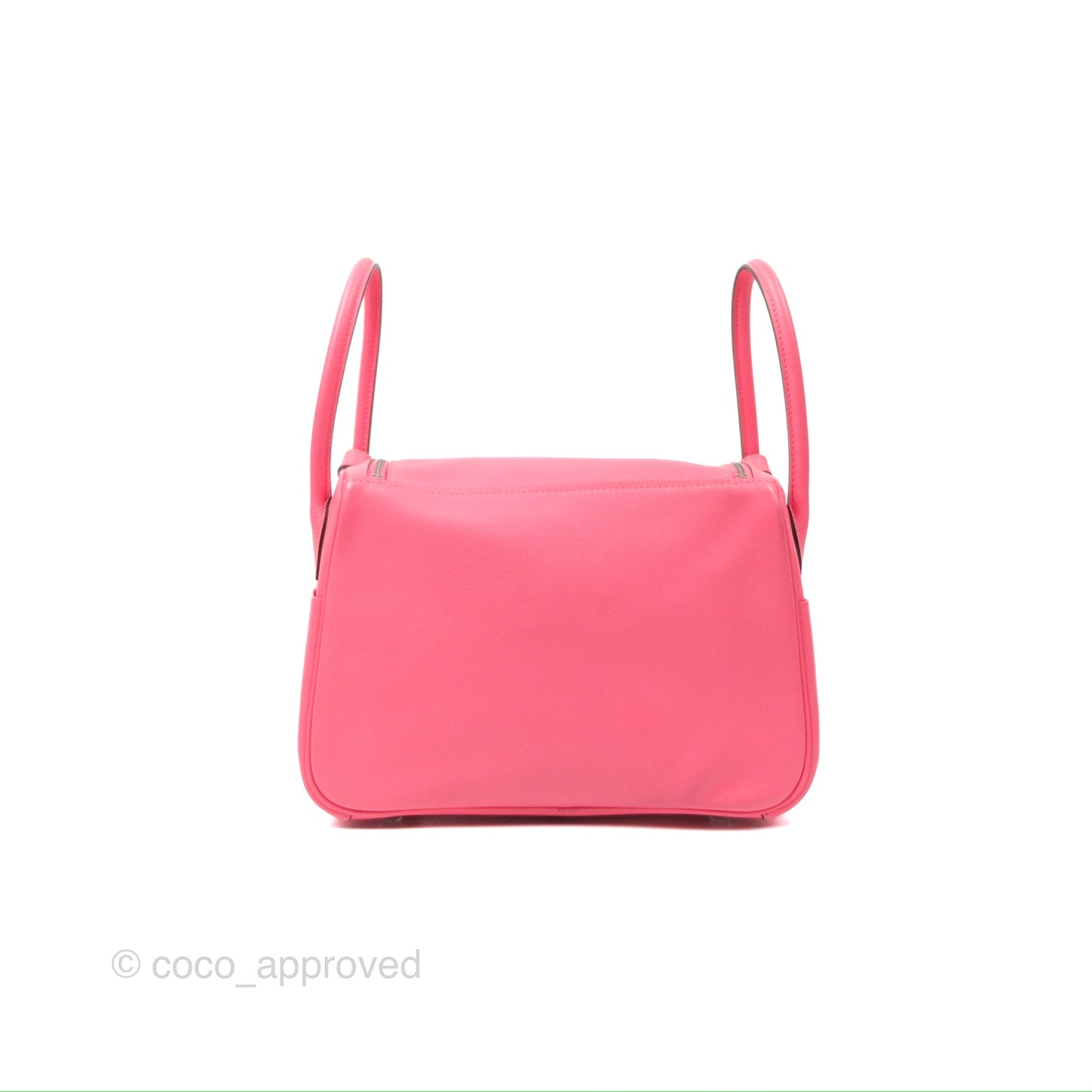 Hermès Lindy 26 Rose Azalee Evercolor Palladium Hardware