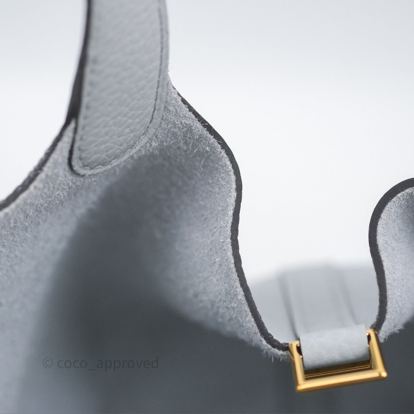 Hermès Picotin Lock 22 Bleu Pale 08 Clemence Gold Hardware