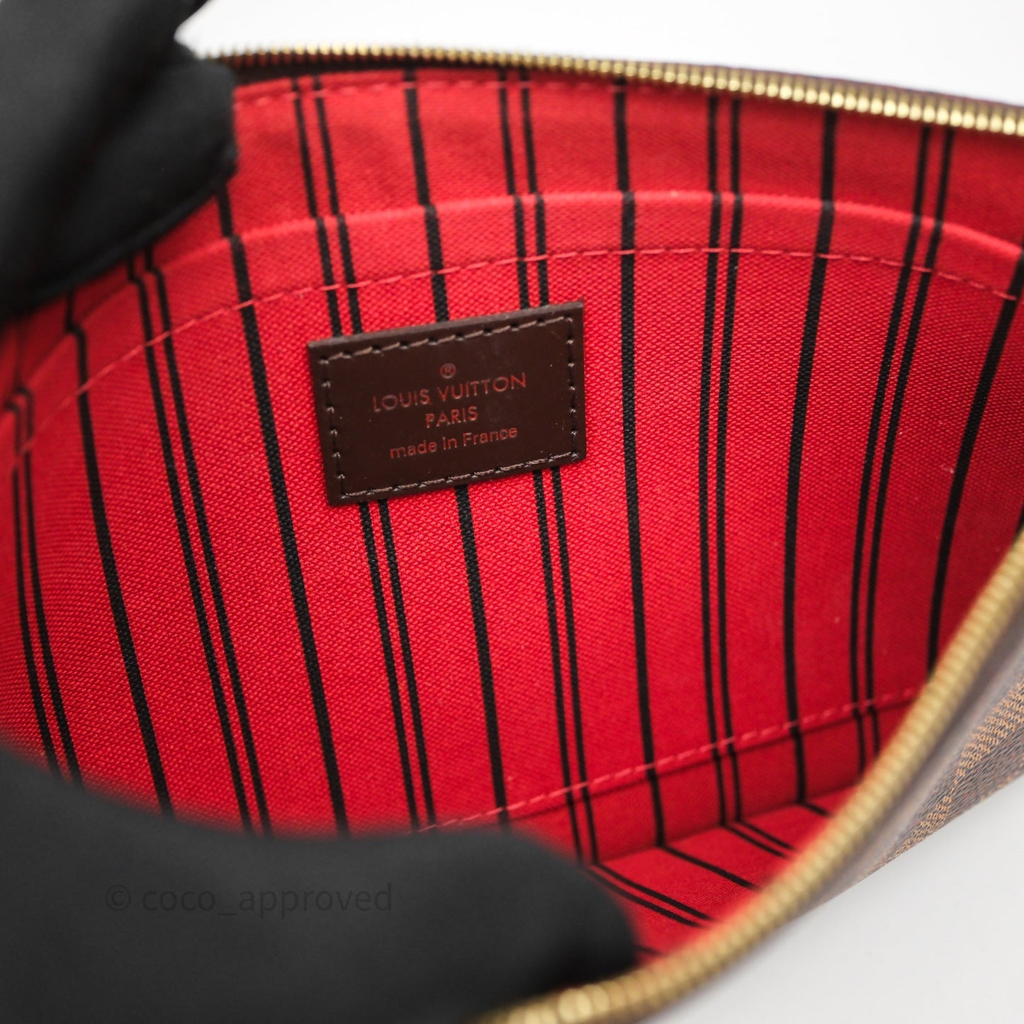 Louis Vuitton Neverfull MM Tote Bag Damier Ebene Canvas