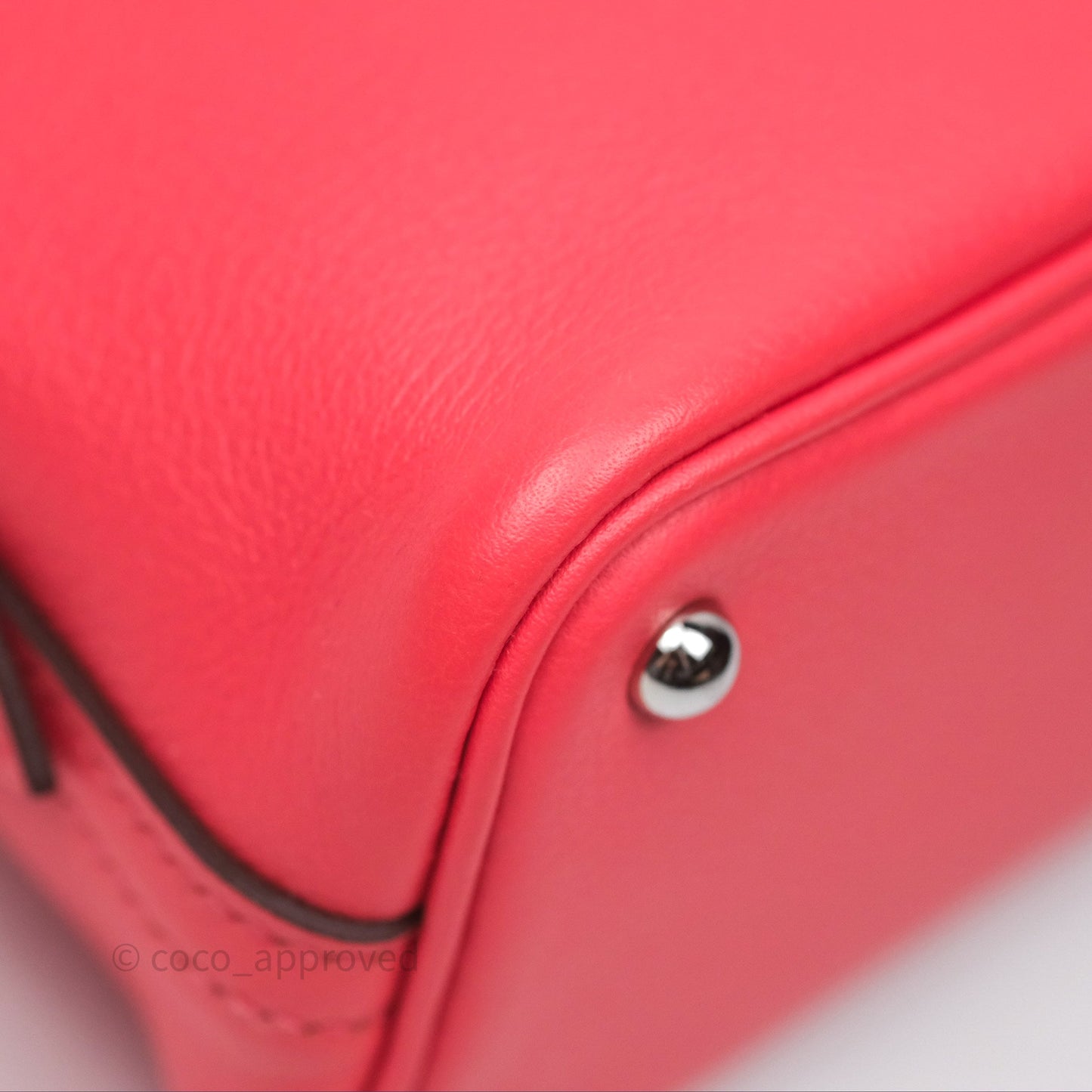 Hermès Bolide Mini 1923 Rose Texas 0E/ Cuivre 6C Evercolor Palladium Hardware