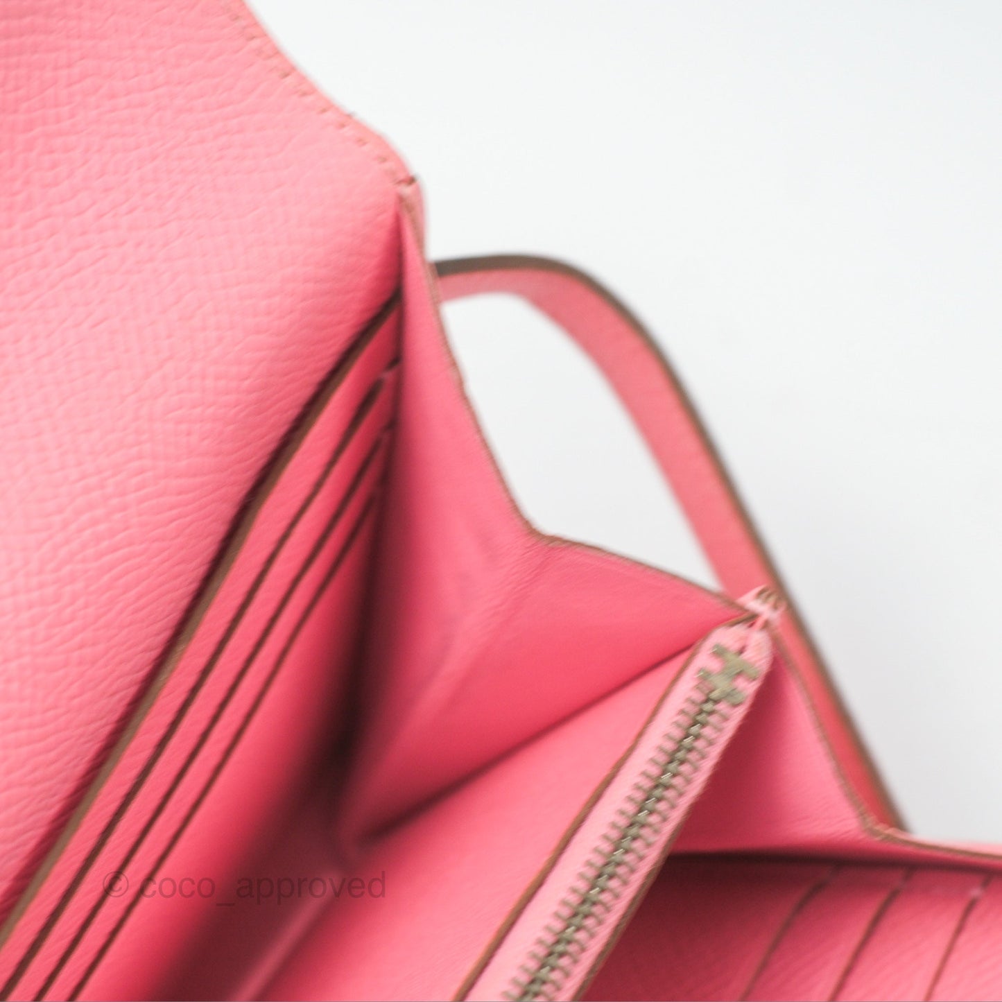 Hermès Kelly Wallet Rose Confetti Epsom Palladium Hardware