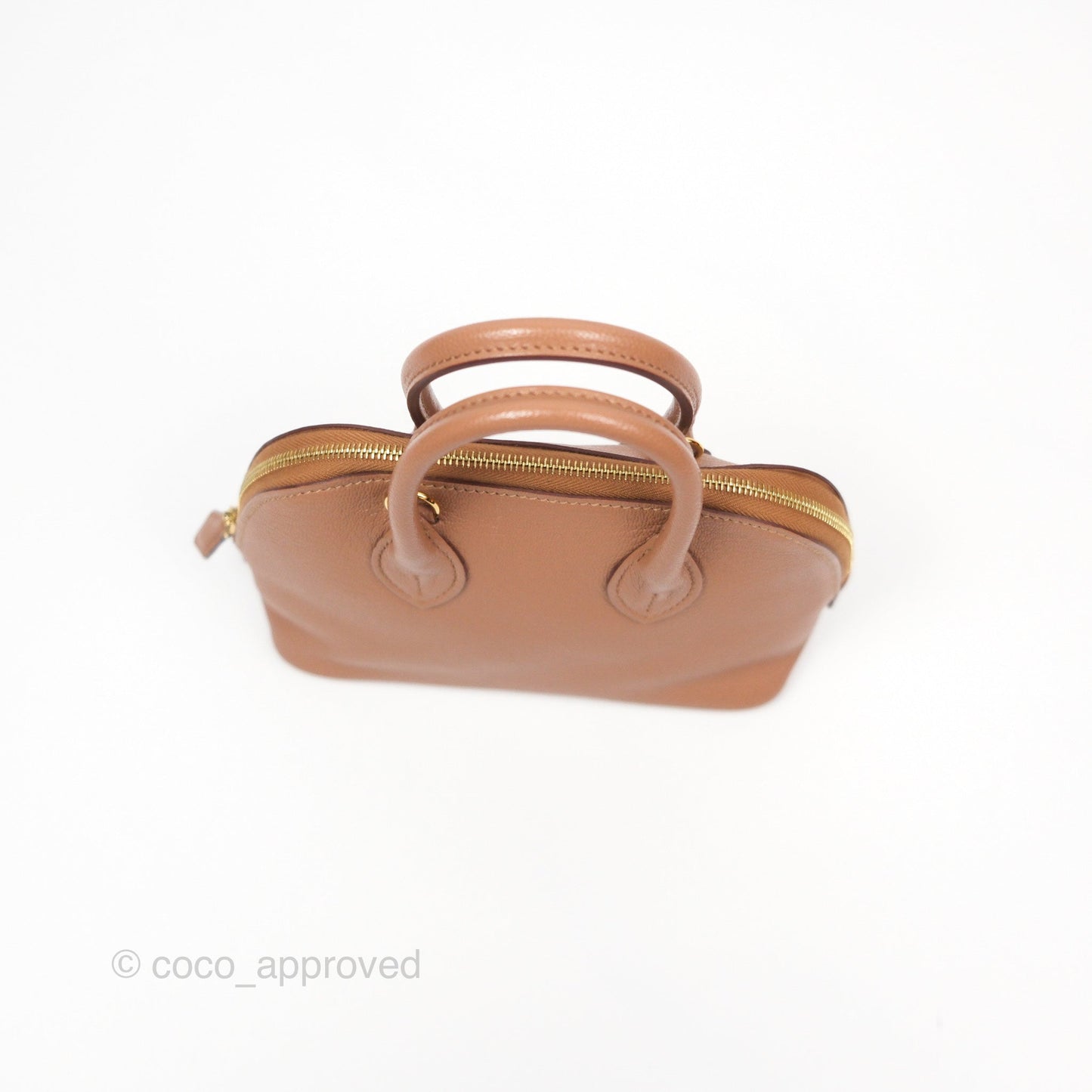 Hermès Bolide Mini 1923 Quebracho 2J Chevre Mysore Gold Hardware