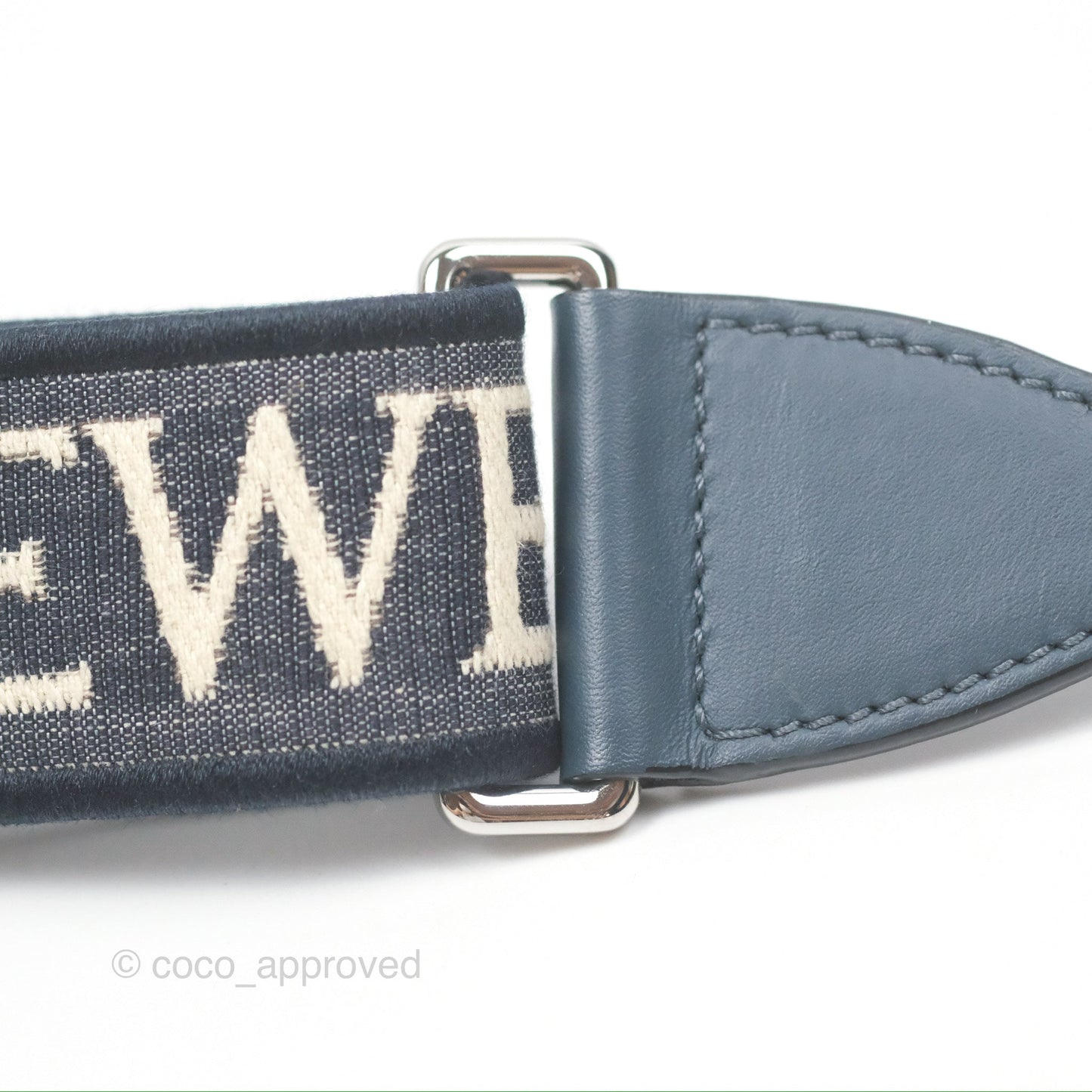 Loewe Mini Gate Dual bag Onyx Blue Soft Calfskin Jacquard Strap