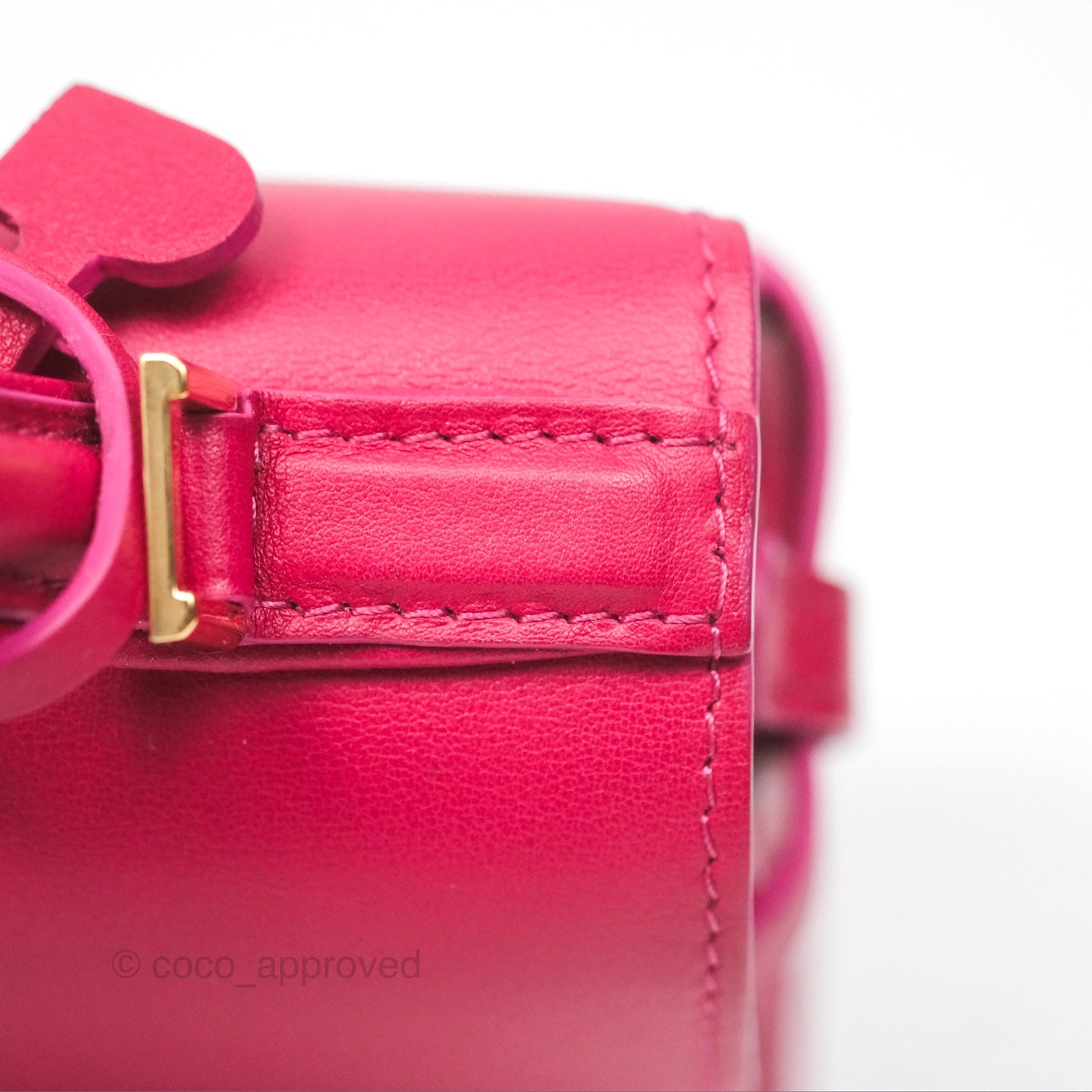 Delvaux Tempête Mini in Silky Calf Framboise