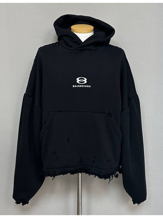 Luxury Balenciaga Unity Sports Icon Cropped Hoodie