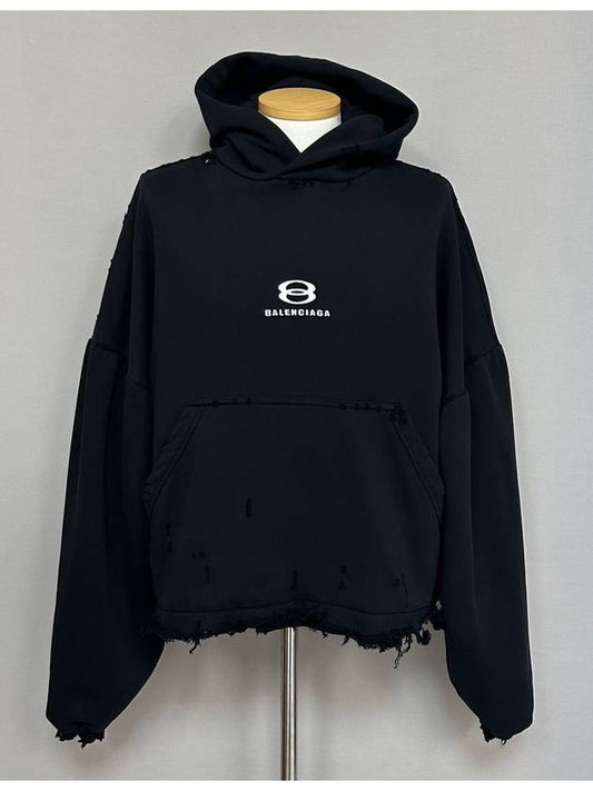 Luxury Balenciaga Unity Sports Icon Cropped Hoodie