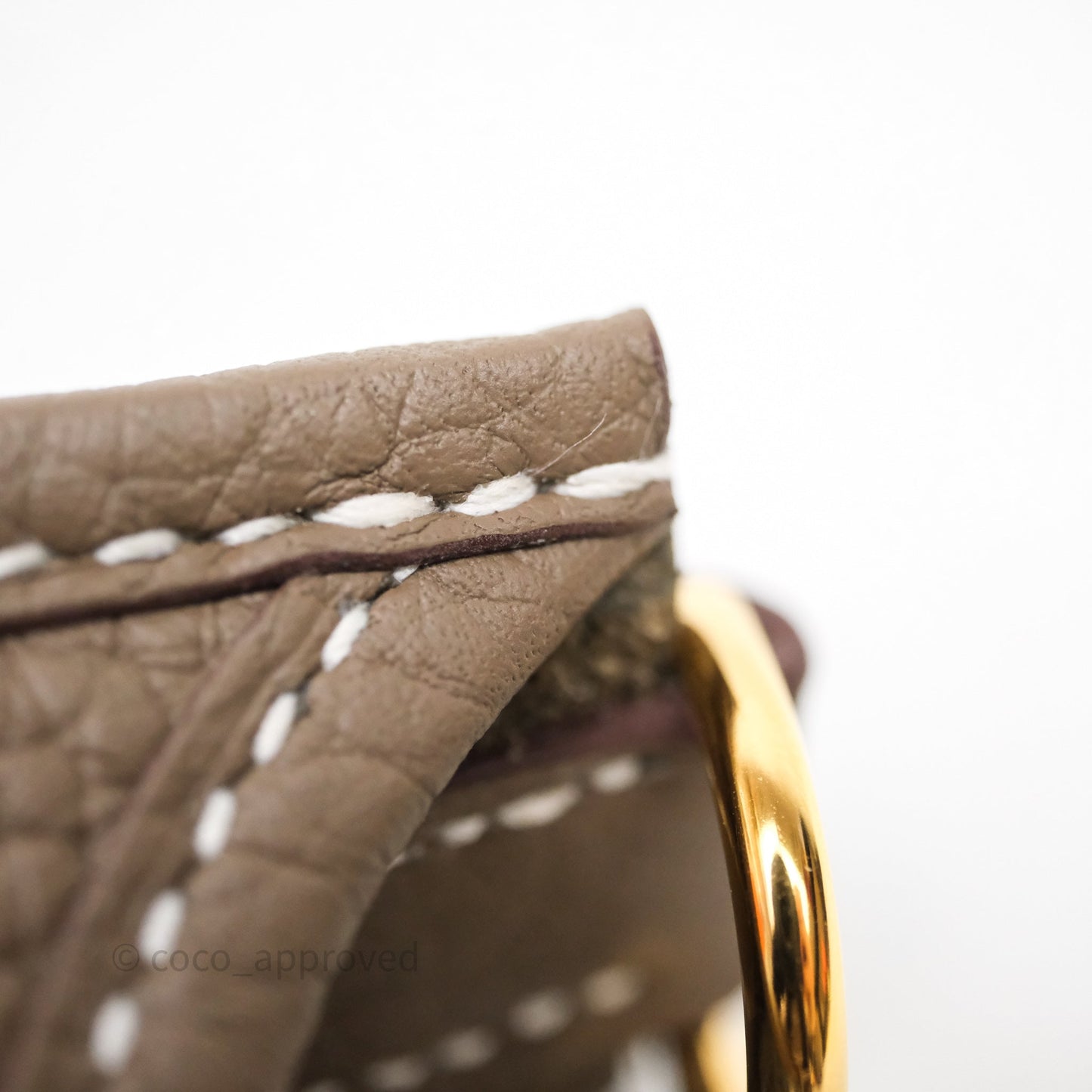 Hermès Mini Evelyne 16 Etoupe 18 Clemence Gold Hardware