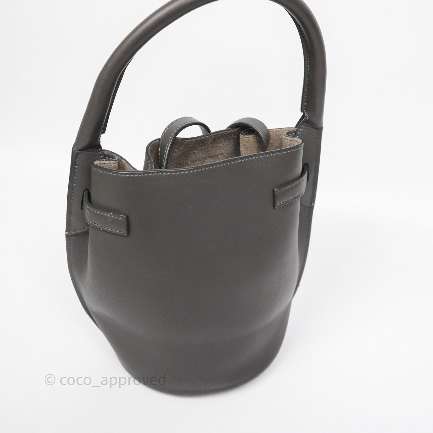 Celine Big Bag Nano Bucket Grey Smooth Calfskin