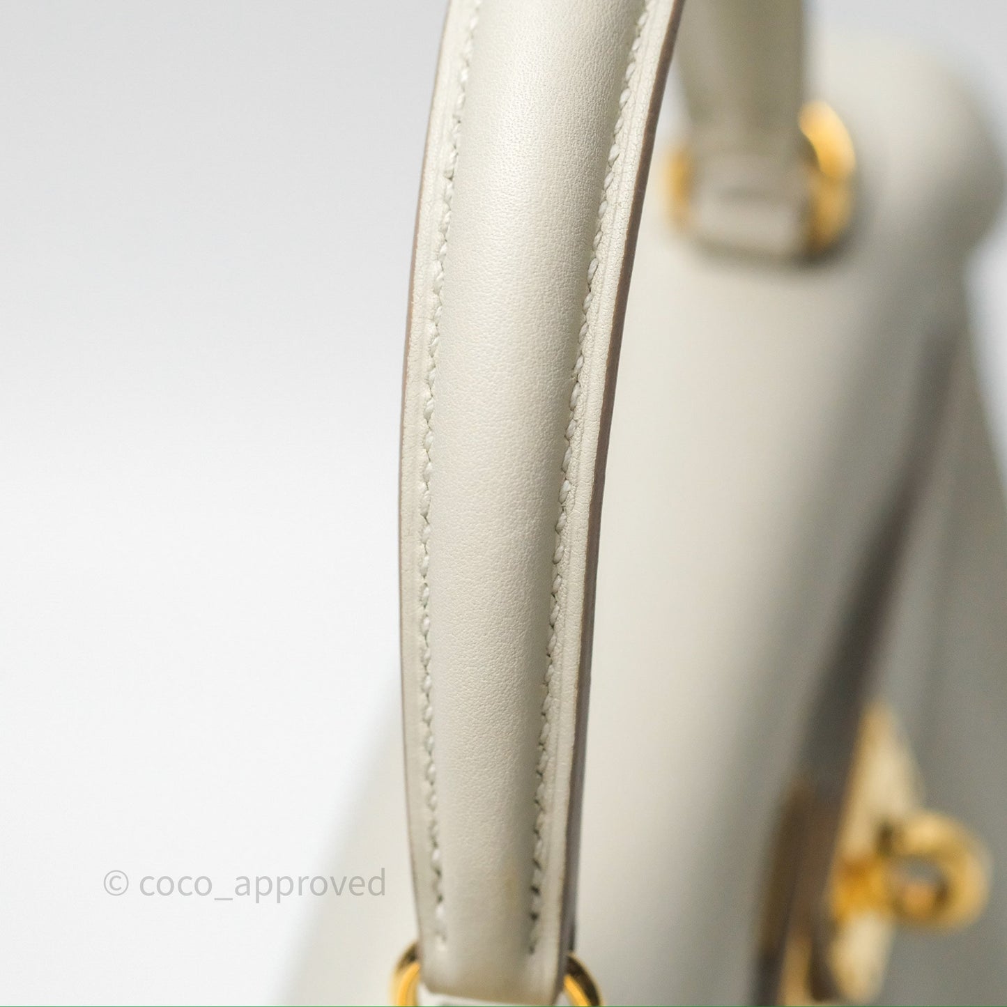 Hermès Retourne Swift Kelly 25 Gris Perle 80 Gold Hardware