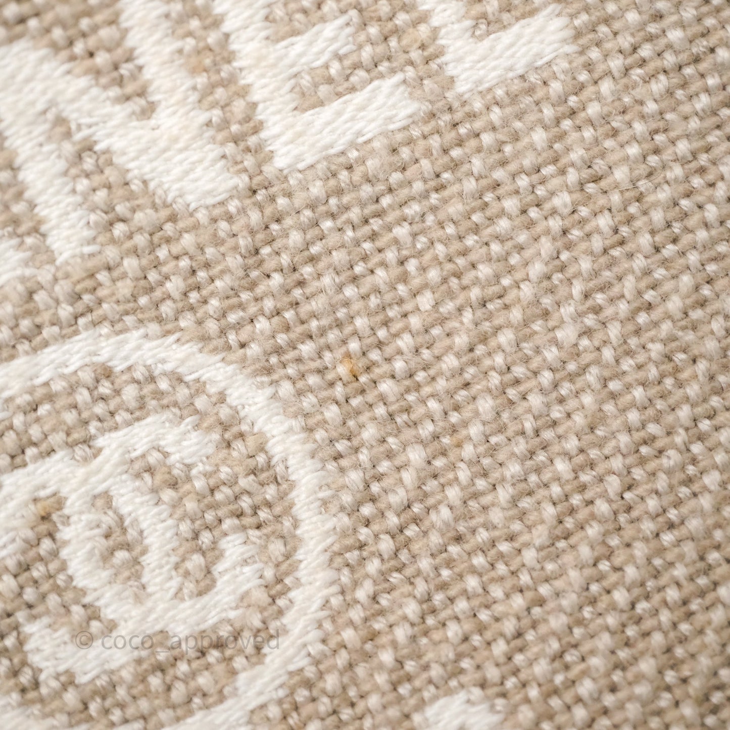 Chanel New Small Deauville Tote Beige Canvas Gold Hardware