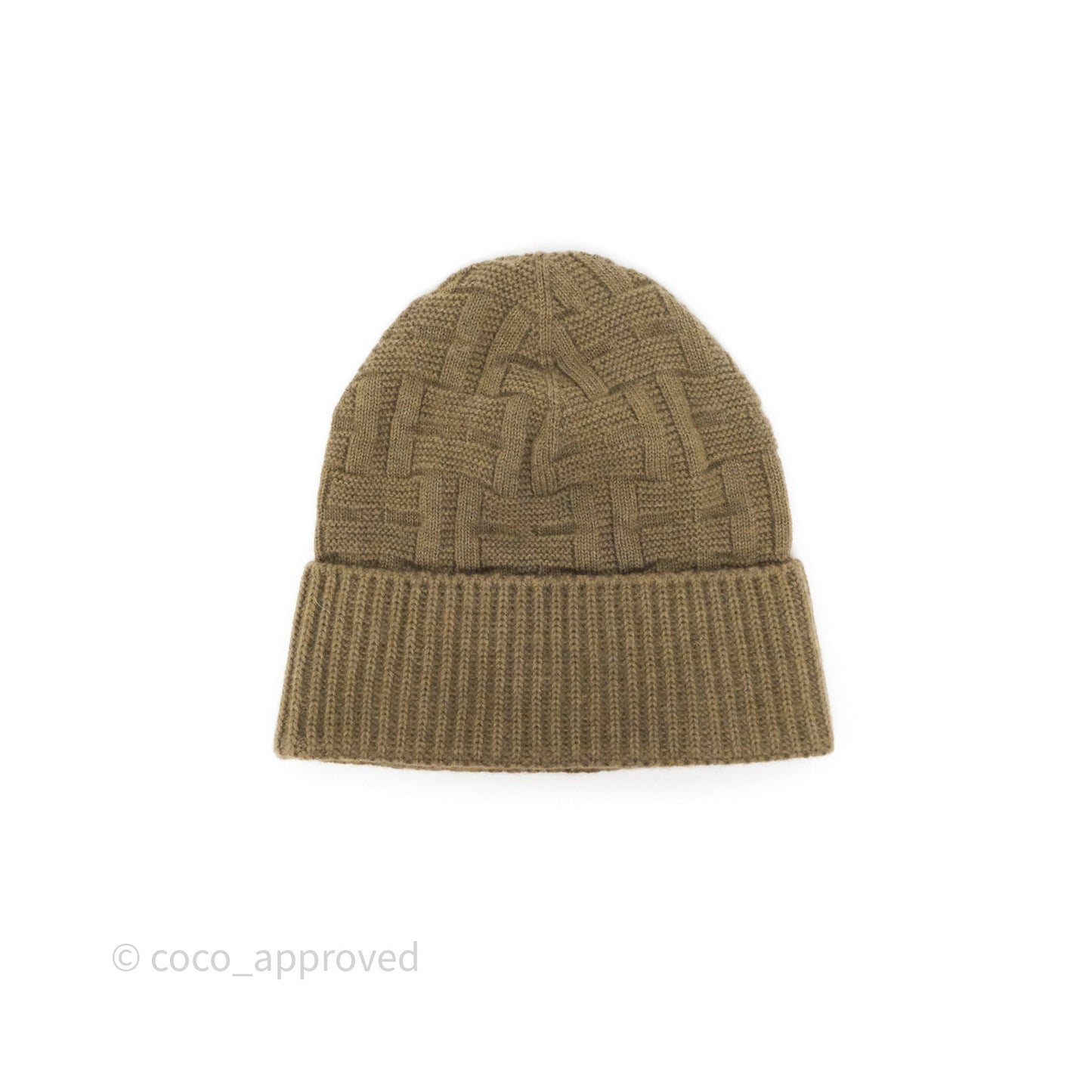 Hermes Knit Beanie Wool Vert Treillis