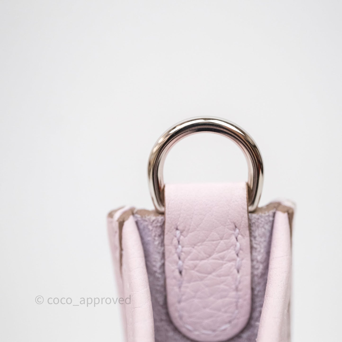 Hermes Mini Evelyne 16 Mauve Pâle 09 Clemence Palladium Hardware