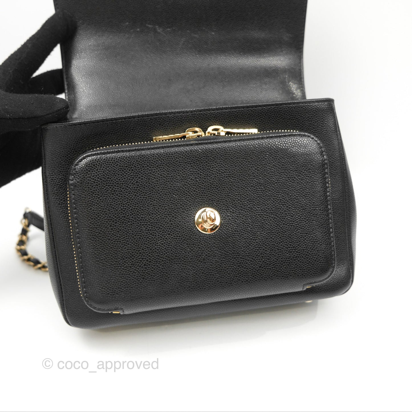 Chanel Quilted Medium Business Affinity Flap Black Caviar Gold Hardware
