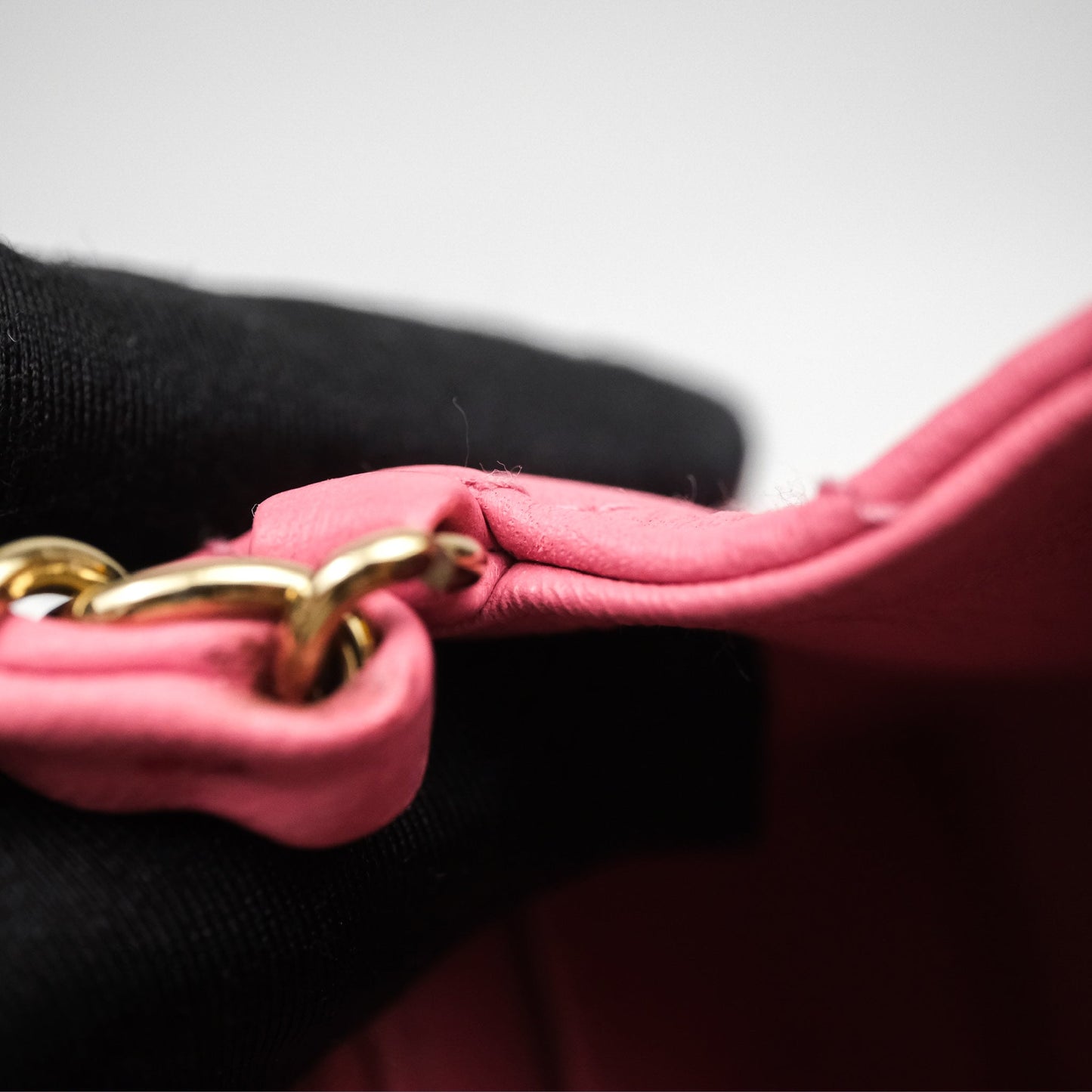 Chanel Mini Square Flap Quilted Pink Lambskin Gold Hardware
