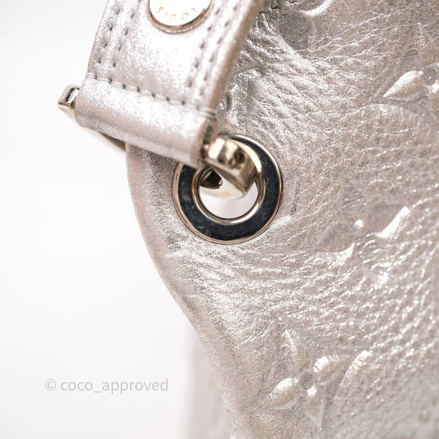 Louis Vuitton Monogram Shimmer Halo Bag Silver