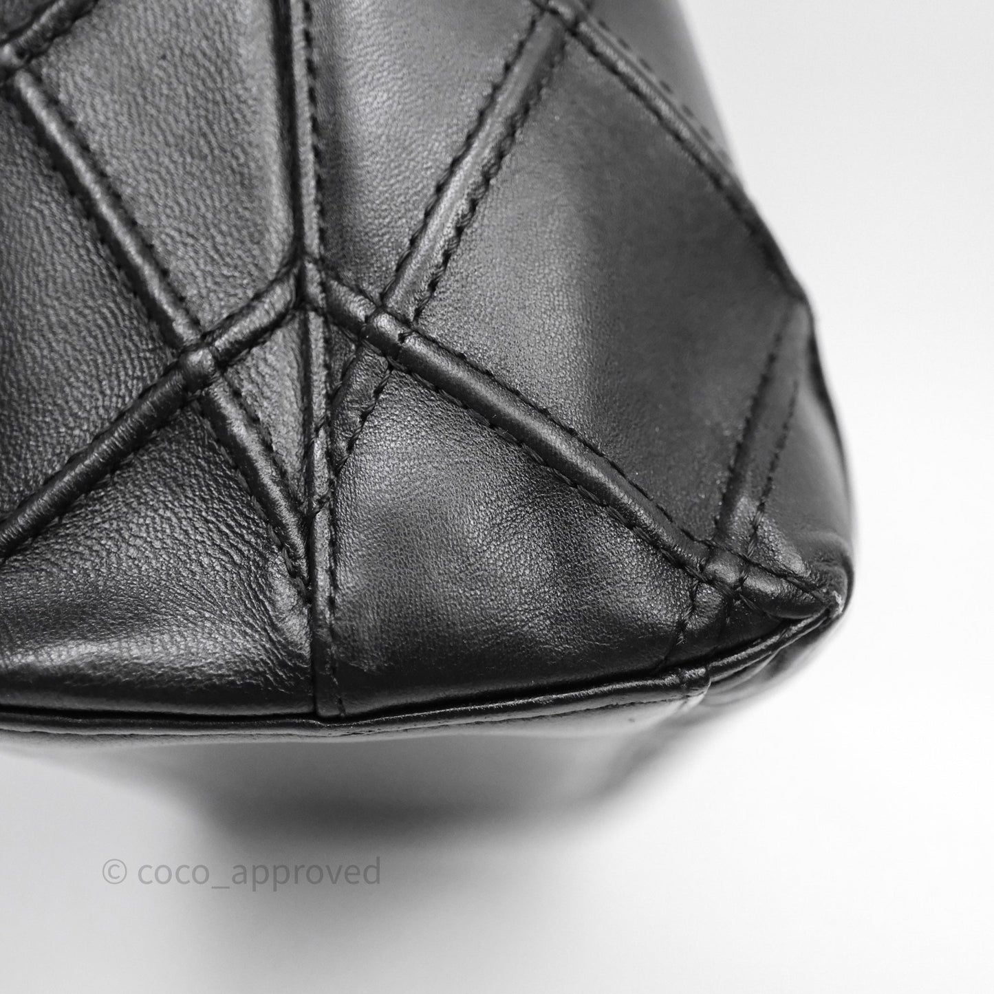 Chanel Vintage Quilted Kelly Waffle Bag Silver Hardware