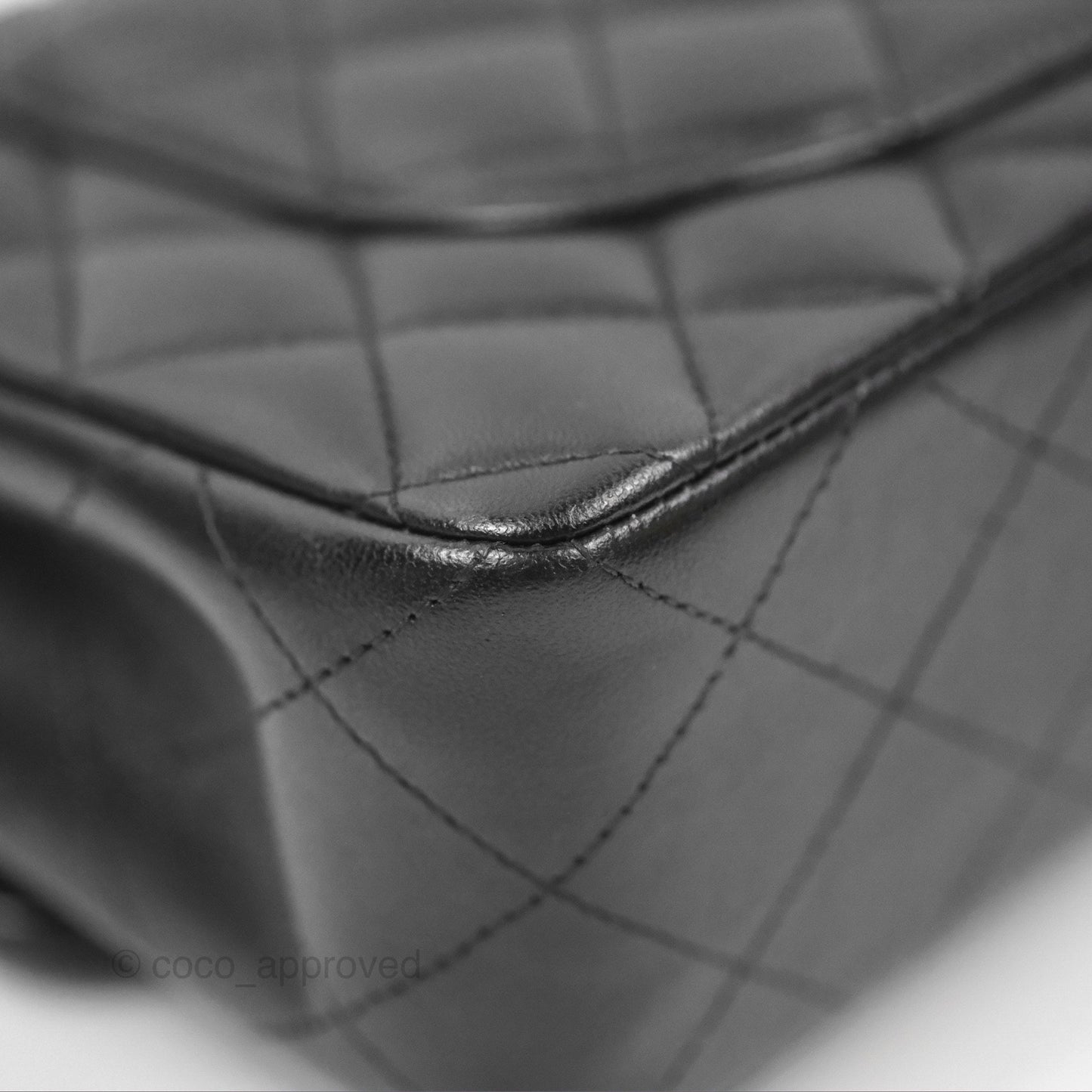 Chanel Small Classic Quilted Flap Black Lambskin Silver Hardware