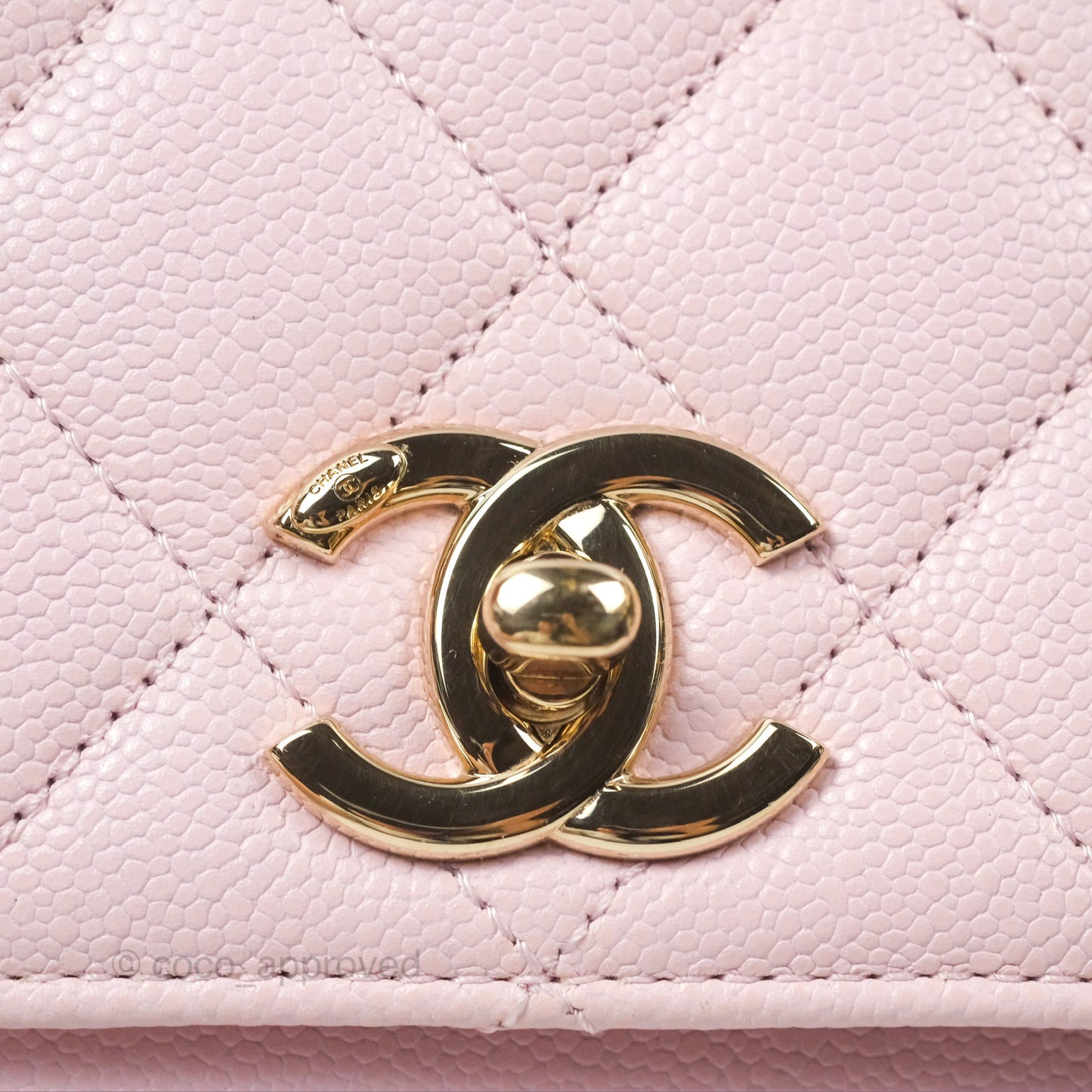Chanel Quilted Small Business Affinity Flap Pink Caviar Gold Hardware