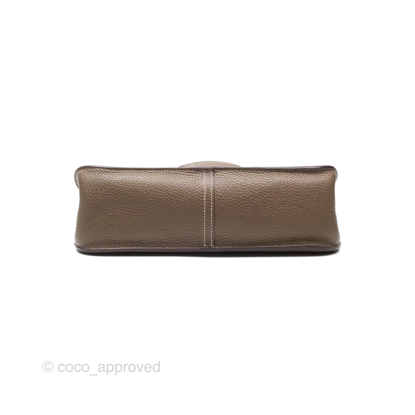 Hermès Halzan 31 Etoupe Clemence Palladium Hardware