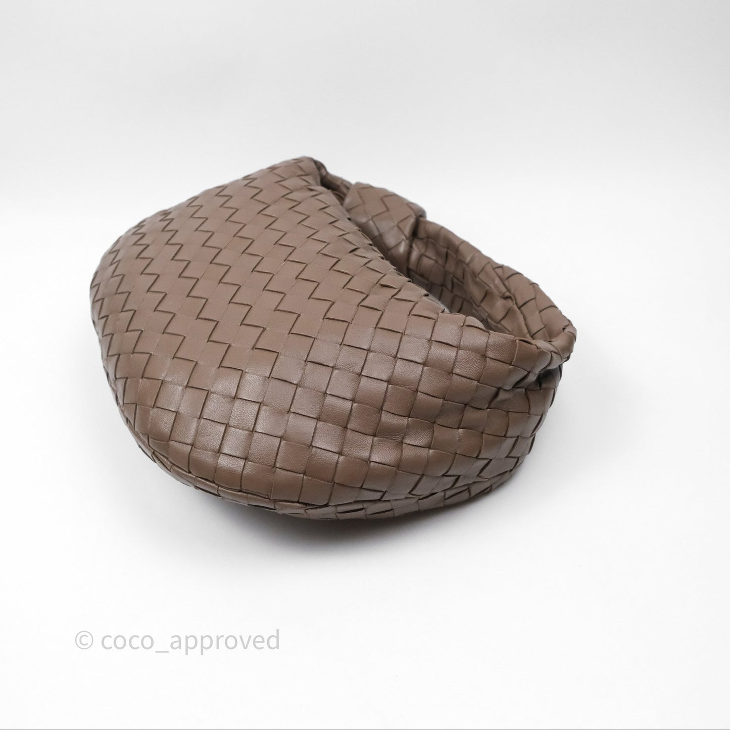 Bottega Veneta Small Jodie Bag Intrecciato Brown Lambskin Gold Hardware