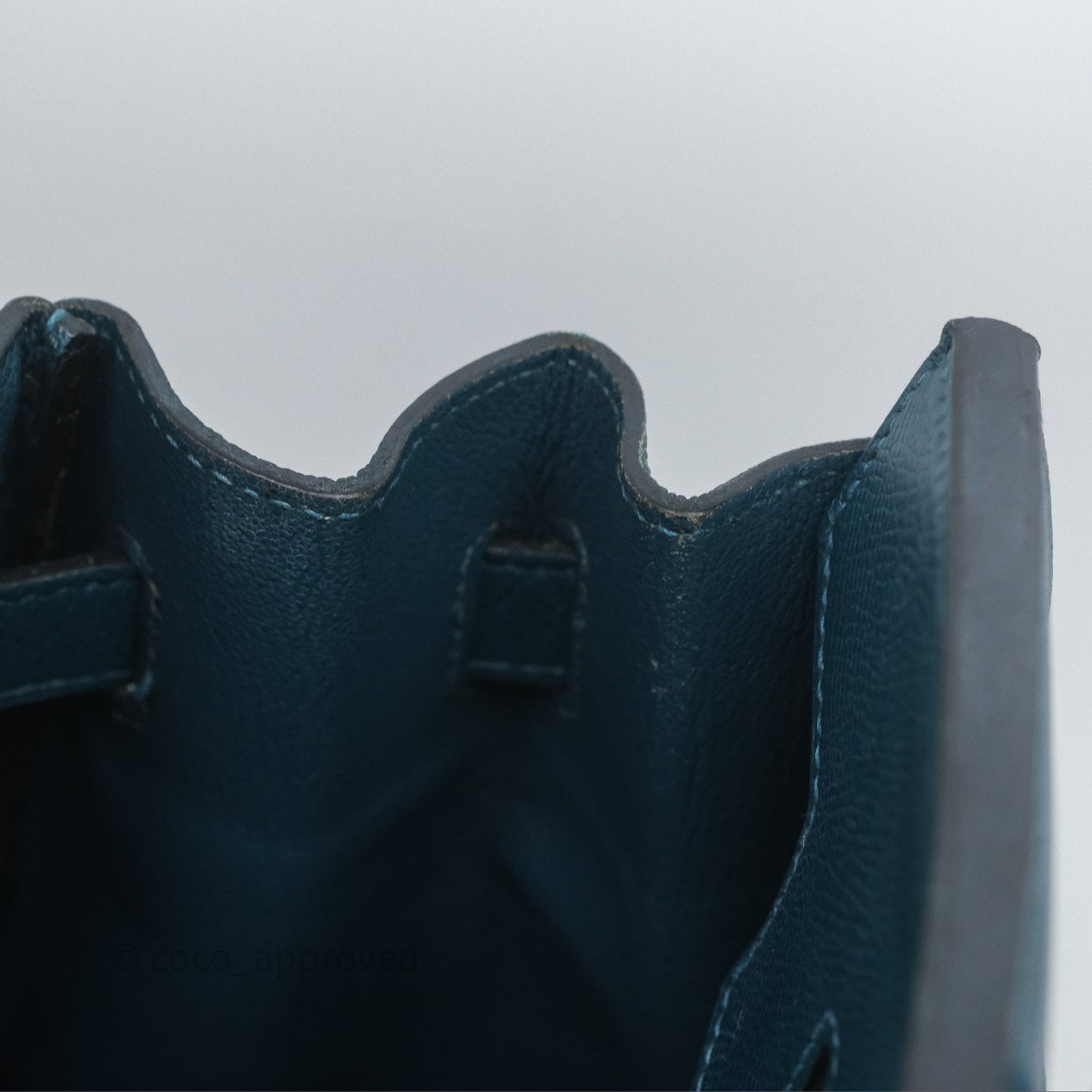 Hermès Birkin 30 Retourne Bleu de Prusse 7P Epsom Gold Hardware