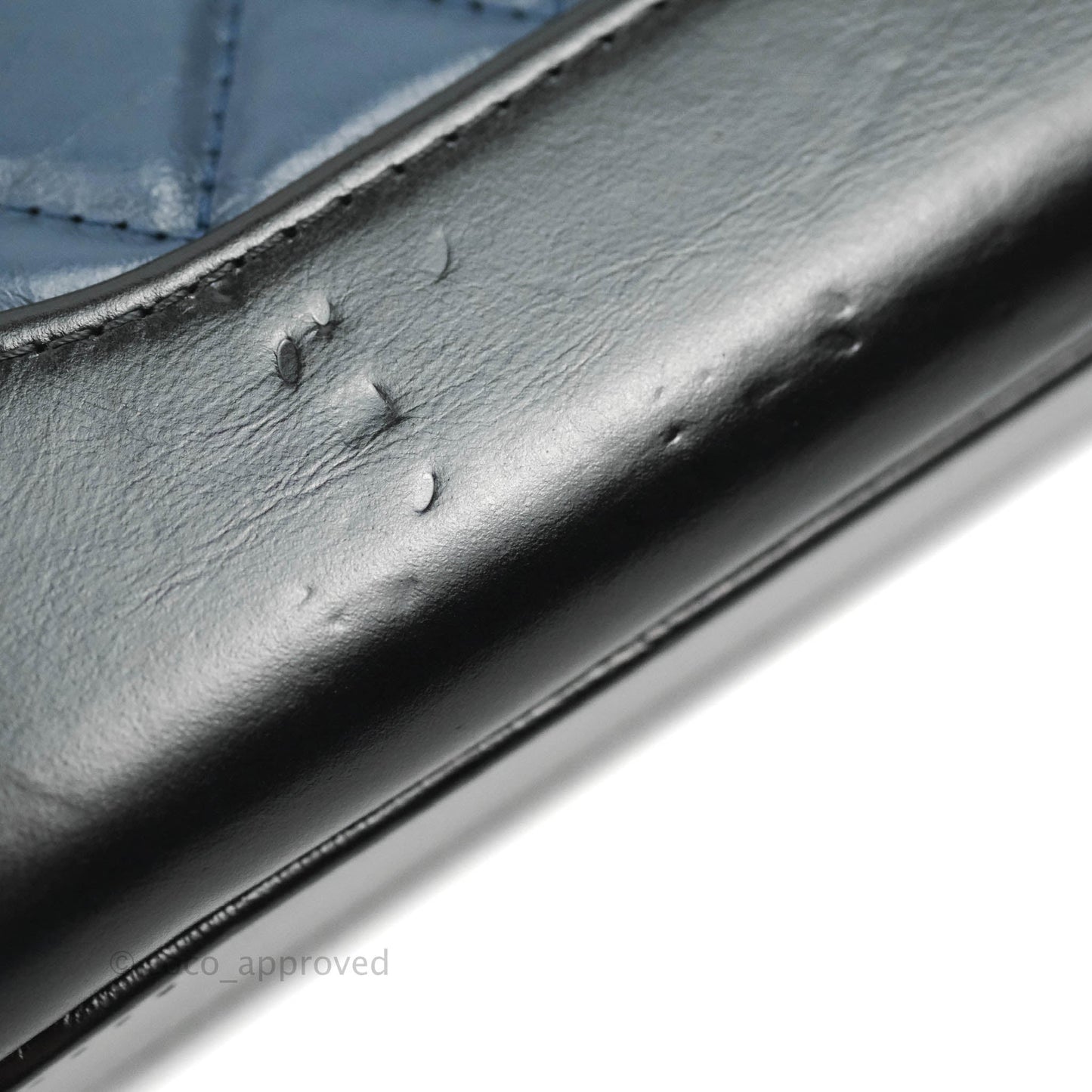 Chanel Gabrielle Clutch With Chain Aged Calfskin Navy Black Mixed Hardware