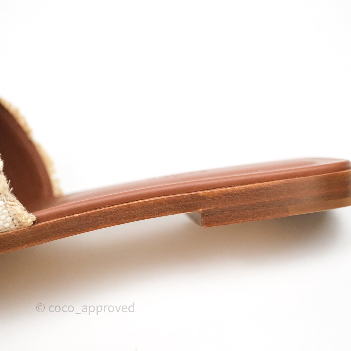 Hermes Oran Sandal Beige Size 36.5