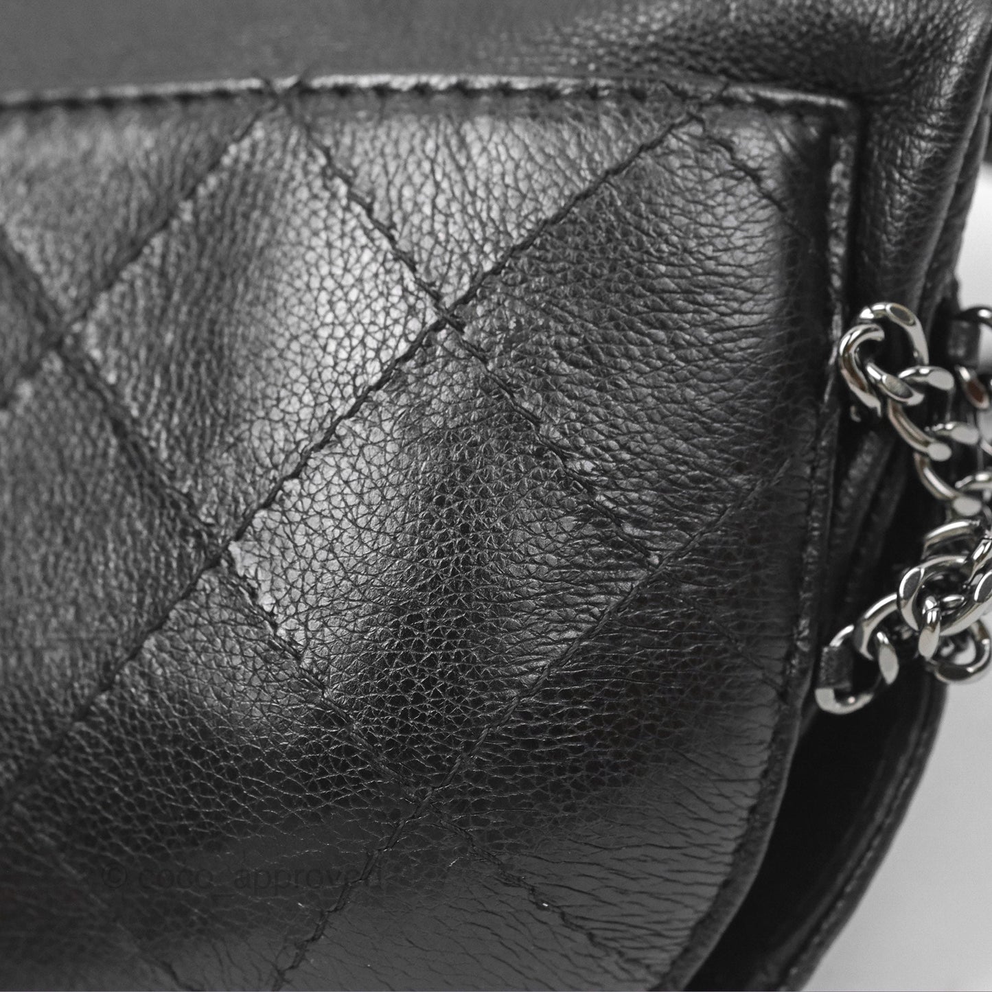 Chanel Small Gabrielle Drawstring Bucket Bag Black Aged Calfskin